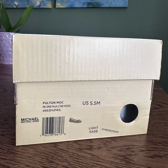 NWT!NEW!Michael Kors Fulton Logo Embossed Moccasin Loafers Ballet Flats Women's - Picture 7 of 7